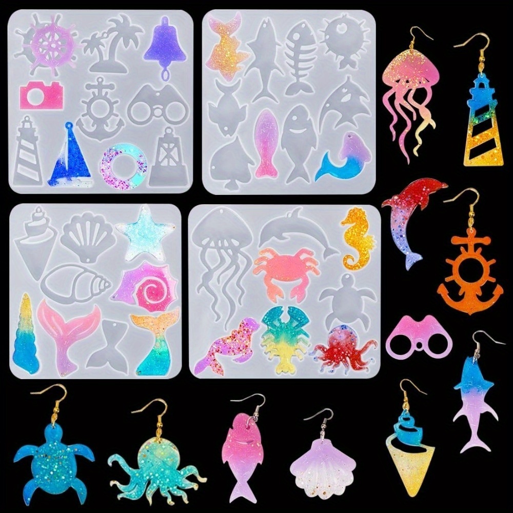 Aquarium Marine Fishes - The Ocean-themed Earring And Pendant Mold
