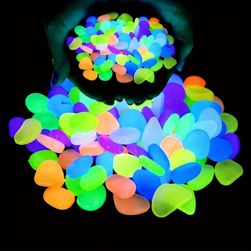 Aquarium Marine Plants - 50-200pcs Glow in The Dark Pebbles