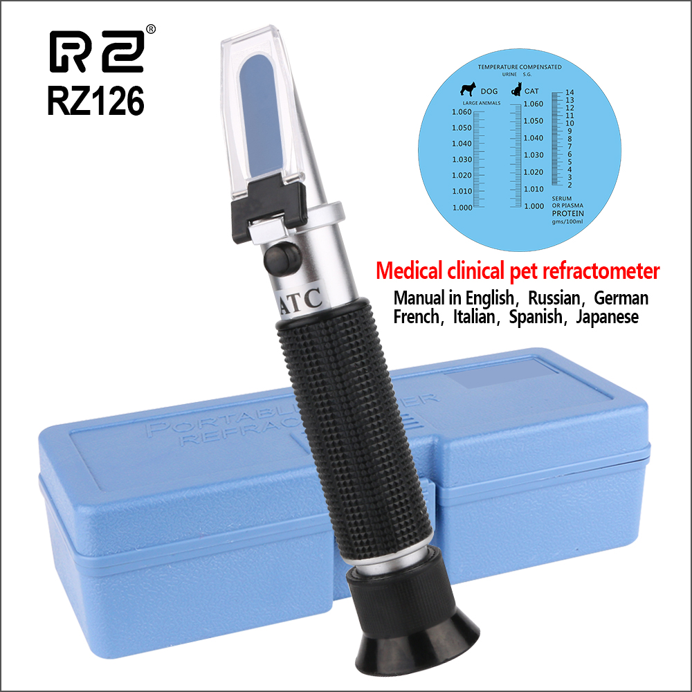 Refractometer Salinity - RZ 3-in-1 Animal Clinical Refractometer Handheld