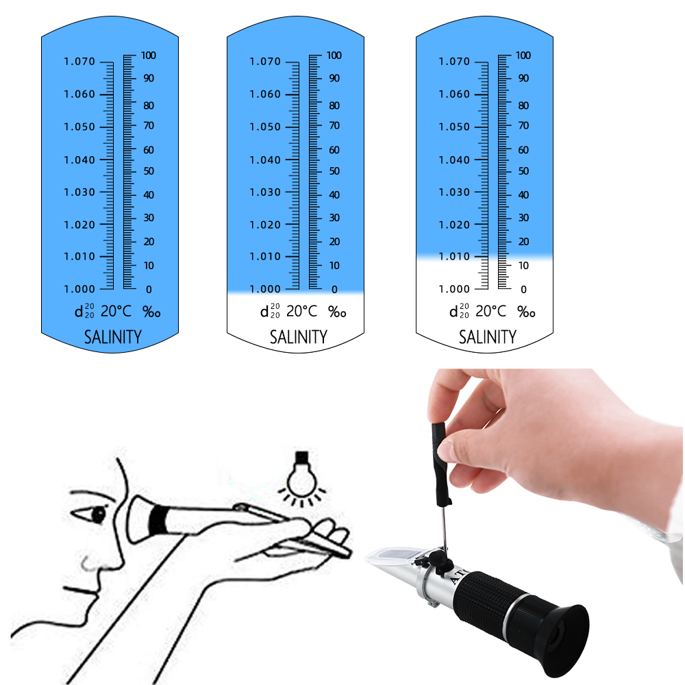 Handheld Salinity Refractomete - Refractometer Salinity recension och pris