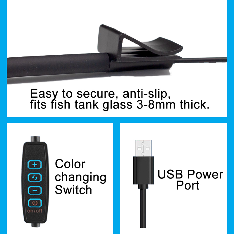 USB Aquarium LED Lamp Fish Tan - Aquarium Marine Lights recension och pris