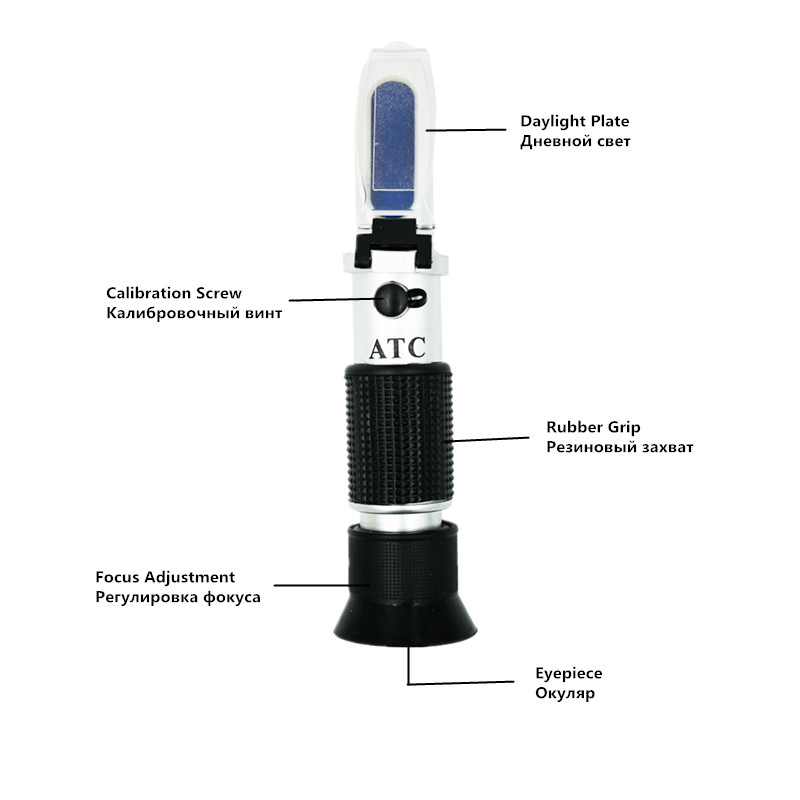 0-32% Sugar 0-28% Salt Portabl - Refractometer Salinity recension och pris
