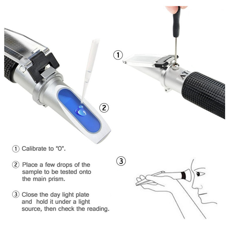 0-32% Sugar 0-28% Salt Portabl - Refractometer Salinity recension och pris