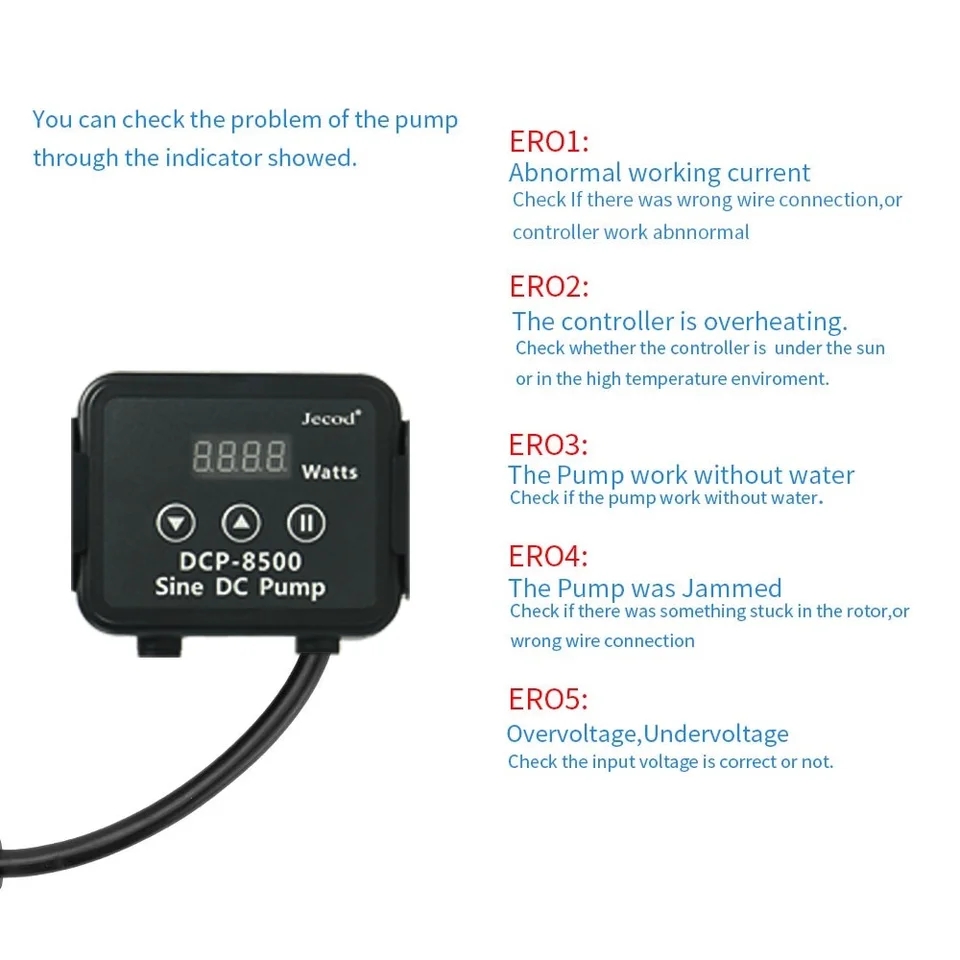 Jebao Jecod DCP 2500/3500/5000 - Marine Aquarium Dc Pump recension och pris