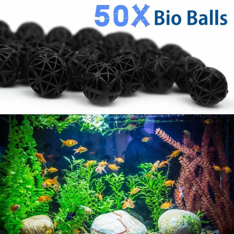 50Pcs 16mm Aquarium Bio Filter - Aquarium Marine Plants recension och pris