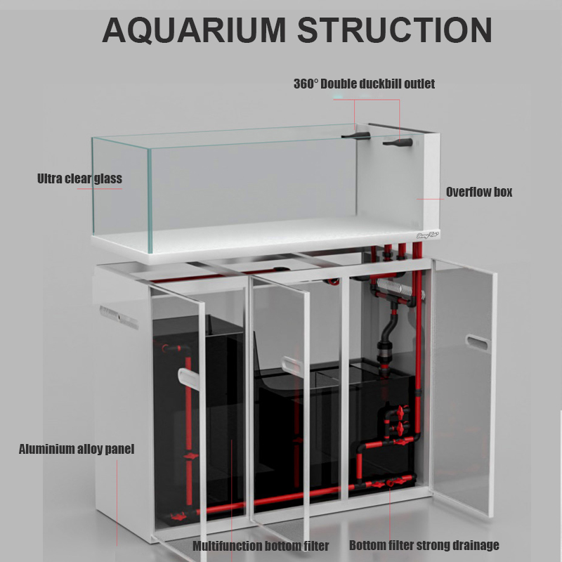 Large Modern Style Glass Fish  - Marine Aquarium Tank For Sale recension och pris