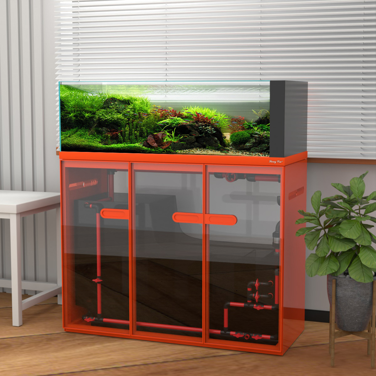 Large Modern Style Glass Fish  - Marine Aquarium Tank For Sale recension och pris