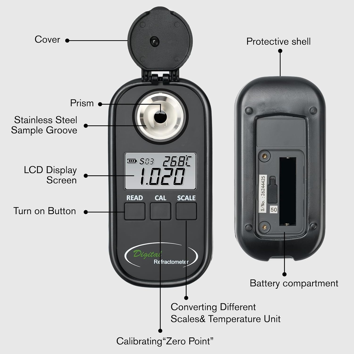 DIgital Refractometer Digital  - Refractometer Salinity recension och pris