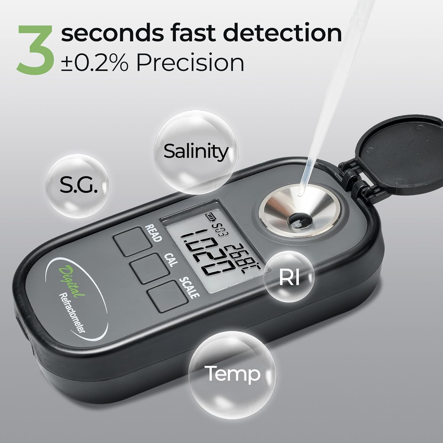 DIgital Refractometer Digital  - Refractometer Salinity recension och pris
