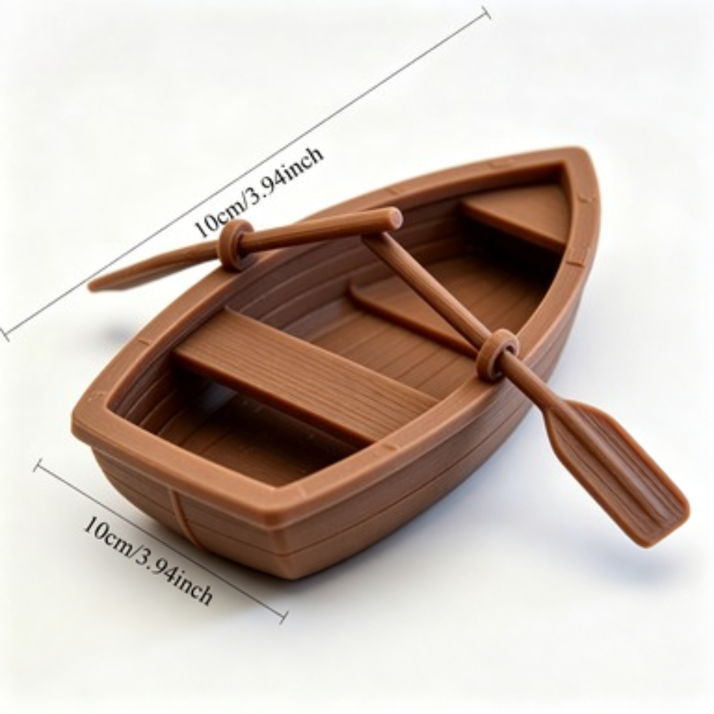 Mini Double Oar Wooden Boat Aq - Aquarium Innovative Marine recension och pris