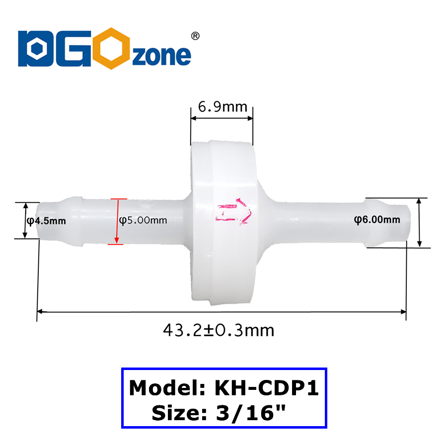 PVDF Check Valve Diaphragm Pla - Marine Aquarium Ozone Generator recension och pris