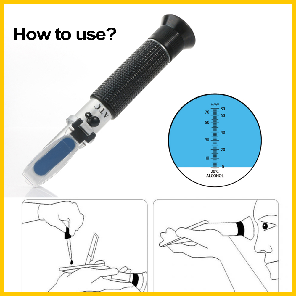 RZ Refractometer Alcohol Alcoh - Refractometer Salinity recension och pris