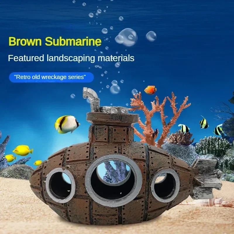 Resin Submarine Ornaments Aqua - Aquarium Innovative Marine recension och pris