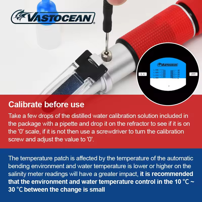 Vastocean Saltwater Refractome - Refractometer Salinity recension och pris