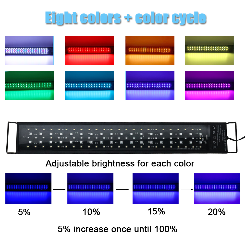 30-60cm Fish Tank 24/7 Full Sp - Aquarium Marine Lights recension och pris