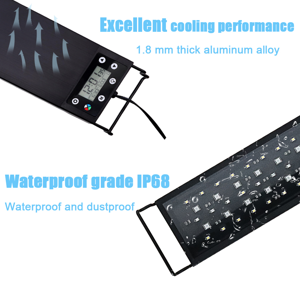 30-60cm Fish Tank 24/7 Full Sp - Aquarium Marine Lights recension och pris