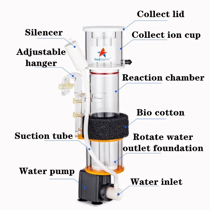 Red StarFish Protein Skimmer U - Marine Aquarium Dc Pump recension och pris